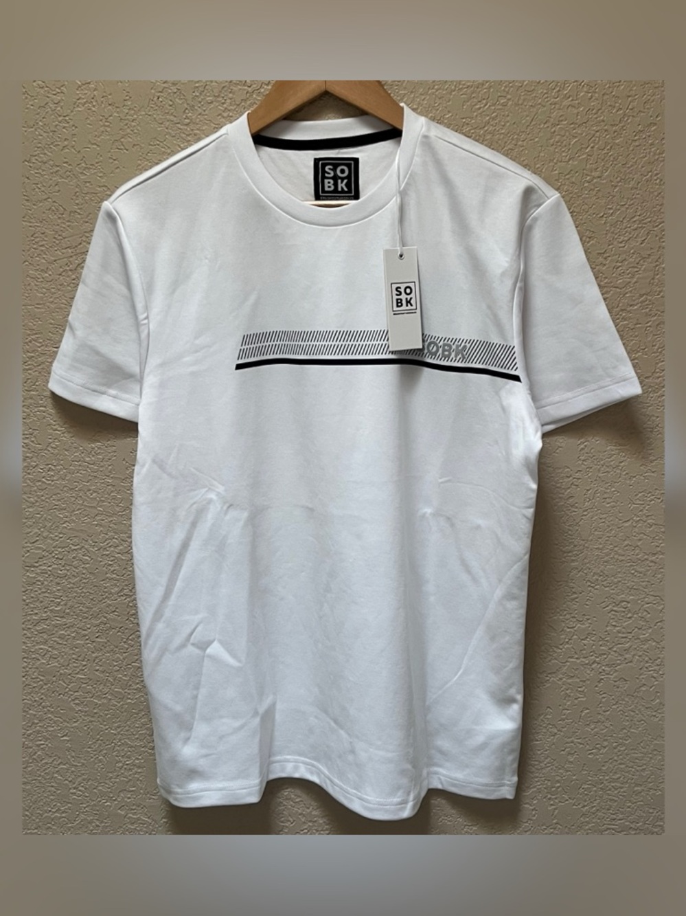 SOBK Men’s White Color T-Shirt Size-Medium